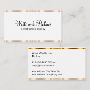 Classy Elegantes Anwesen Business Cards Visitenkarte