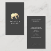 Classy Elephant Logo Visitenkarte (Vorne/Hinten)