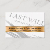 Classy Estate Will And Trust Attorney Visitenkarte (Vorderseite)