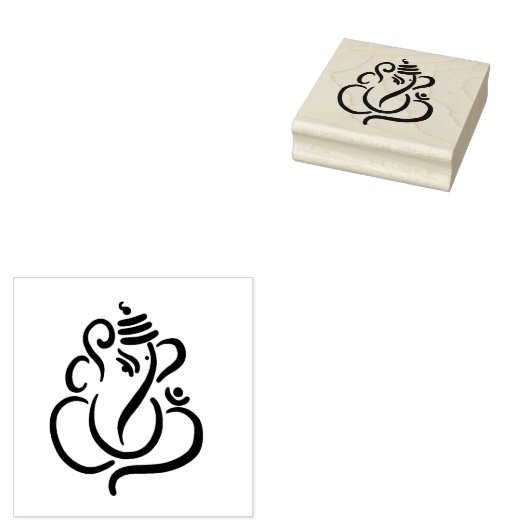 Classy Ethnic Ganesha | Indischer Gott Zeichnend Gummistempel (Stempel)