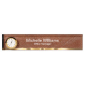Classy Executive Gift Leather Look Desk Name Plate Namensplakette (Vorderseite)