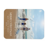 Classy Family Foto Weihnachten Magnet (Horizontal)