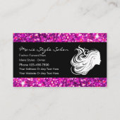 Classy Fashion and Hair Beauty Business Cards Visitenkarte (Rückseite)