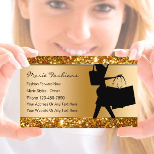 Classy Fashion Business Cards Visitenkarte