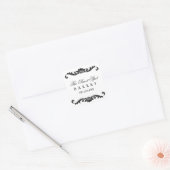 Classy Filigree Black and White Stickers (Umschlag)