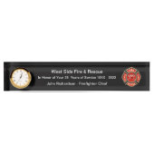 Classy Firefighter Retirement Acrylic Desk Plaques Namensplakette (Vorderseite)