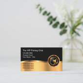 Classy Fishing And Boat Captain Business Card Visitenkarte (Stehend Vorderseite)