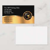 Classy Fishing And Boat Captain Business Card Visitenkarte (Vorne/Hinten)