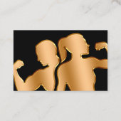 Classy Fitness Coach And Trainer Upscale  Visitenkarte (Vorderseite)