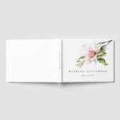 Classy Floral Elegante Hochzeit Gästebuch (Voll)
