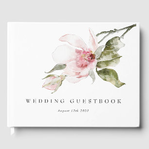 Classy Floral Elegante Hochzeit Gästebuch