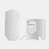 Classy Floral Gem, Silberne Gerahmte Hochzeit Geschenkschachtel (Ungefaltet)