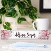Classy Floral Lilies Namensplakette