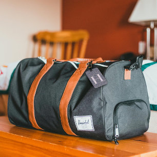 Classy Floral Mit Monogramm Letter H dunkel lila Gepäckanhänger