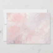 Classy Floral Pink Quinceanera Foto DankeYou Card Einladung (Rückseite)