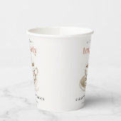 Classy Floral Tee Brautparty Teezeremonie Party Pappbecher (Links)