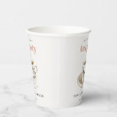 Classy Floral Tee Brautparty Teezeremonie Party Pappbecher (Rechts)