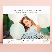 Classy Formal Calligraphy Foto Uni-Abschluss