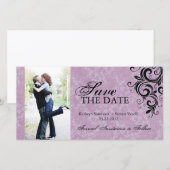 Classy Foto Save the Date Einladung (Vorne/Hinten)