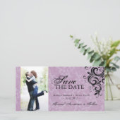 Classy Foto Save the Date Einladung (Stehend Vorderseite)