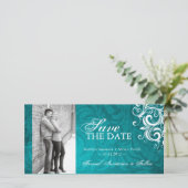 Classy Foto Save the Date Einladung (Stehend Vorderseite)