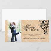Classy Foto Save the Date Einladung (Vorne/Hinten)