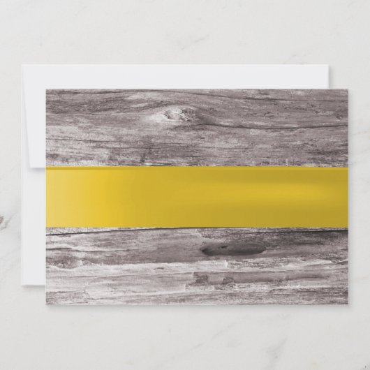 Classy Frangipani Blume Holz Save the Date (Rückseite)