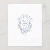 Classy French Blue 'Guess How many' Bridal Game (Rückseite)