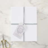 Classy French Lavender Bridal Shower Thank You Geschenkanhänger (Mit Garn)