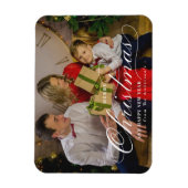 Classy Frohe Weihnachten Glück Neues Jahr Custom F Magnet (Vertikal)