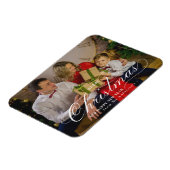 Classy Frohe Weihnachten Glück Neues Jahr Custom F Magnet (Linke Seite)