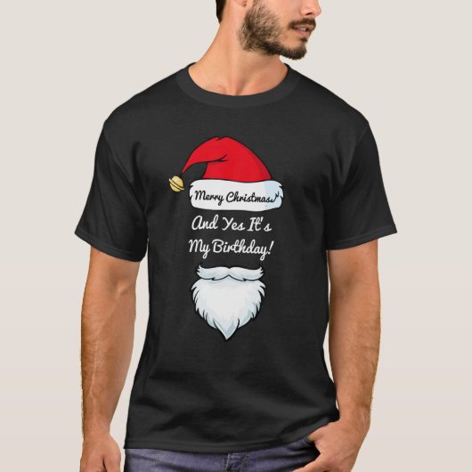 Classy "Frohe Weihnachten und ja, es ist mein Gebu T-Shirt (Vorderseite)