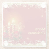 Classy Frohe Weihnachtsglas-Untersetzer Glasuntersetzer (Rückseite)