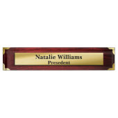 Classy Führungskraft Geschenk Gold Namensplakette (Vorderseite)