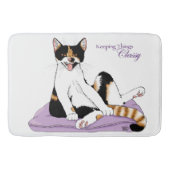 Classy Funny Calico Lila Badematte (Vorderseite)
