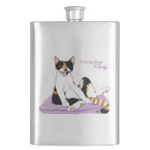 Classy Funny Calico Lila Flachmann (Vorderseite)