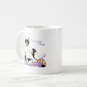 Classy Funny Calico Lila Kaffeetasse (Vorderseite Links)