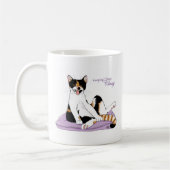 Classy Funny Calico Lila Kaffeetasse (Links)