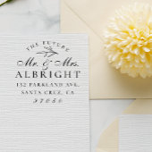 Classy Future Mr. Name Wedding Rücksendeadresse Gummistempel