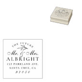 Classy Future Mr. Name Wedding Rücksendeadresse Gummistempel (Stempel)