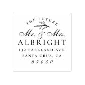 Classy Future Mr. Name Wedding Rücksendeadresse Gummistempel (Prägung)