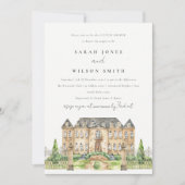 Classy Garden Chateau Manor Paare Dusche einladen Dankeskarte (Vorderseite)