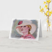 CLASSY GARDEN PARTY KUNSTBAR GREETKARTEN KARTE (Gelbe Blume)