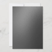 Classy Gemes & Bow Black Christmas Einladung (Rückseite)
