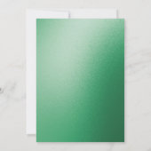 Classy Gems & Bow Green Christmas Einladung (Rückseite)