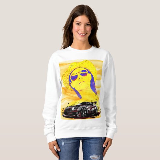Classy Girl mit Sonnenbrille Plus Size T - Shirt T (Vorne ganz)