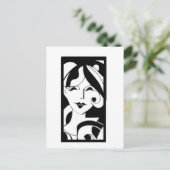 Classy Girl Postkarte (Stehend Vorderseite)