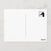 Classy Girls Wear Pearls Postcard Postkarte (Rückseite)