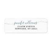 Classy Girly Elegant Minimalist Navy Blue Script (Vorne)