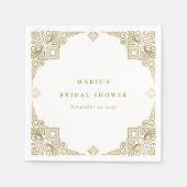 Classy Glam Goldenes Paradies für Kletterhexen: Ve Serviette (Vorderseite)